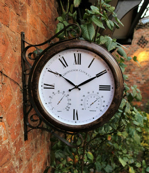 Garden Wall Station Clock Ornament