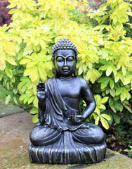 Large Bronze Effect Sitting Buddha