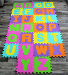 26 Piece Alphabet Childrens Play Mats - Jigsaw Style