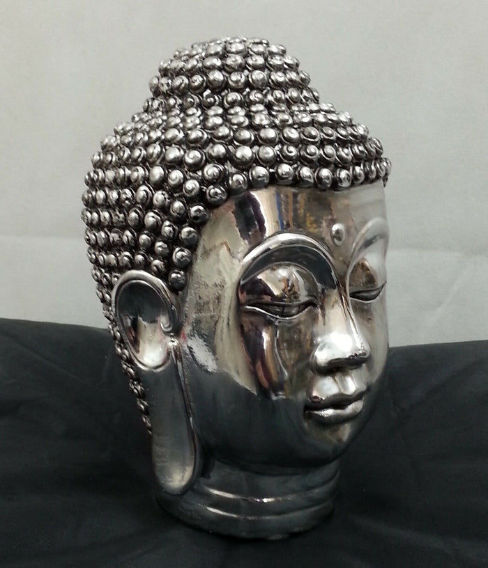 Chrome Silver Buddha Head