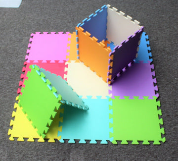 EVA Interlocking Play Mat Floor Tiles – Soft Foam Kids Gym, Yoga, Exercise Mats (10-Pack)