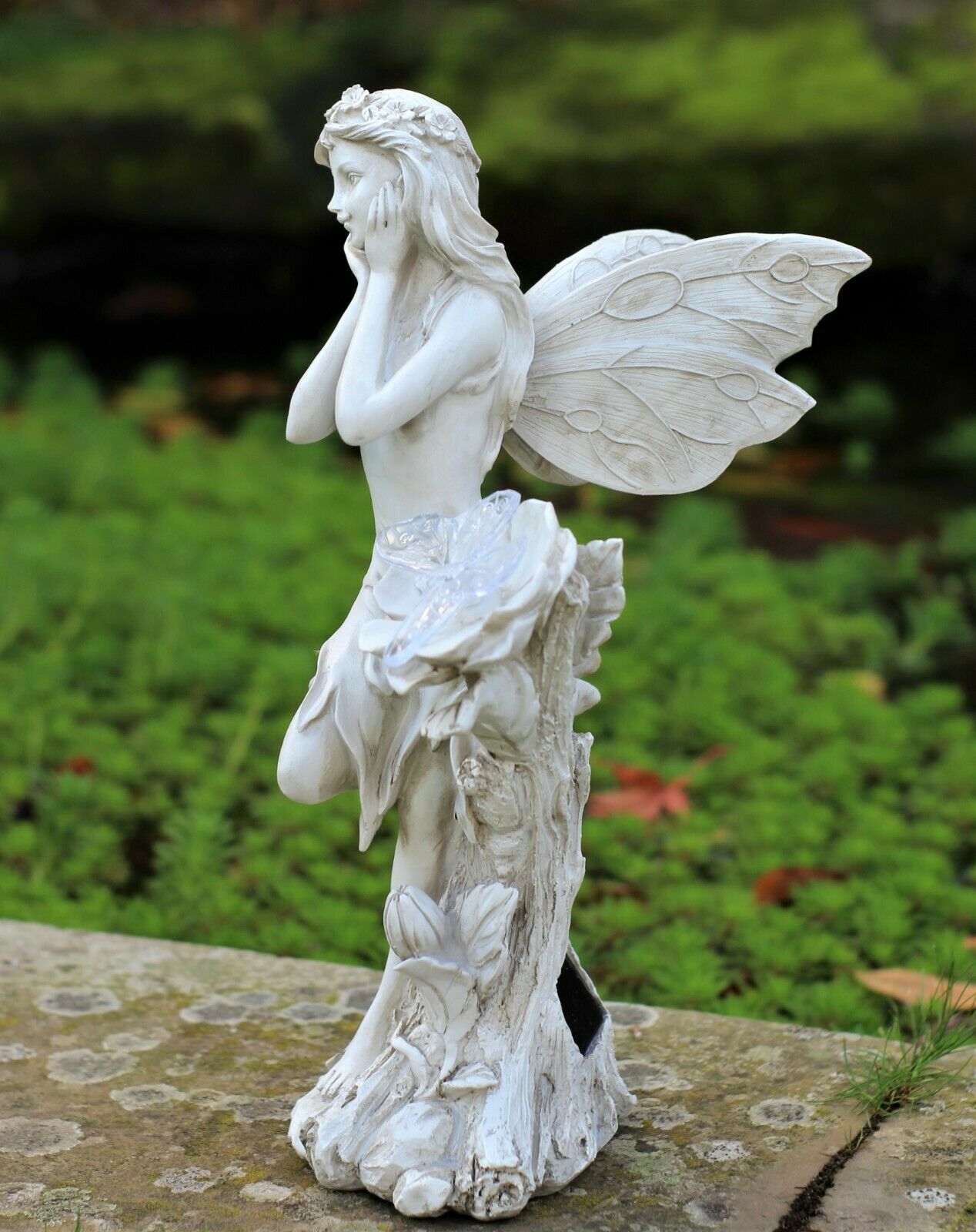 Solar Grey Fairy Garden Ornament