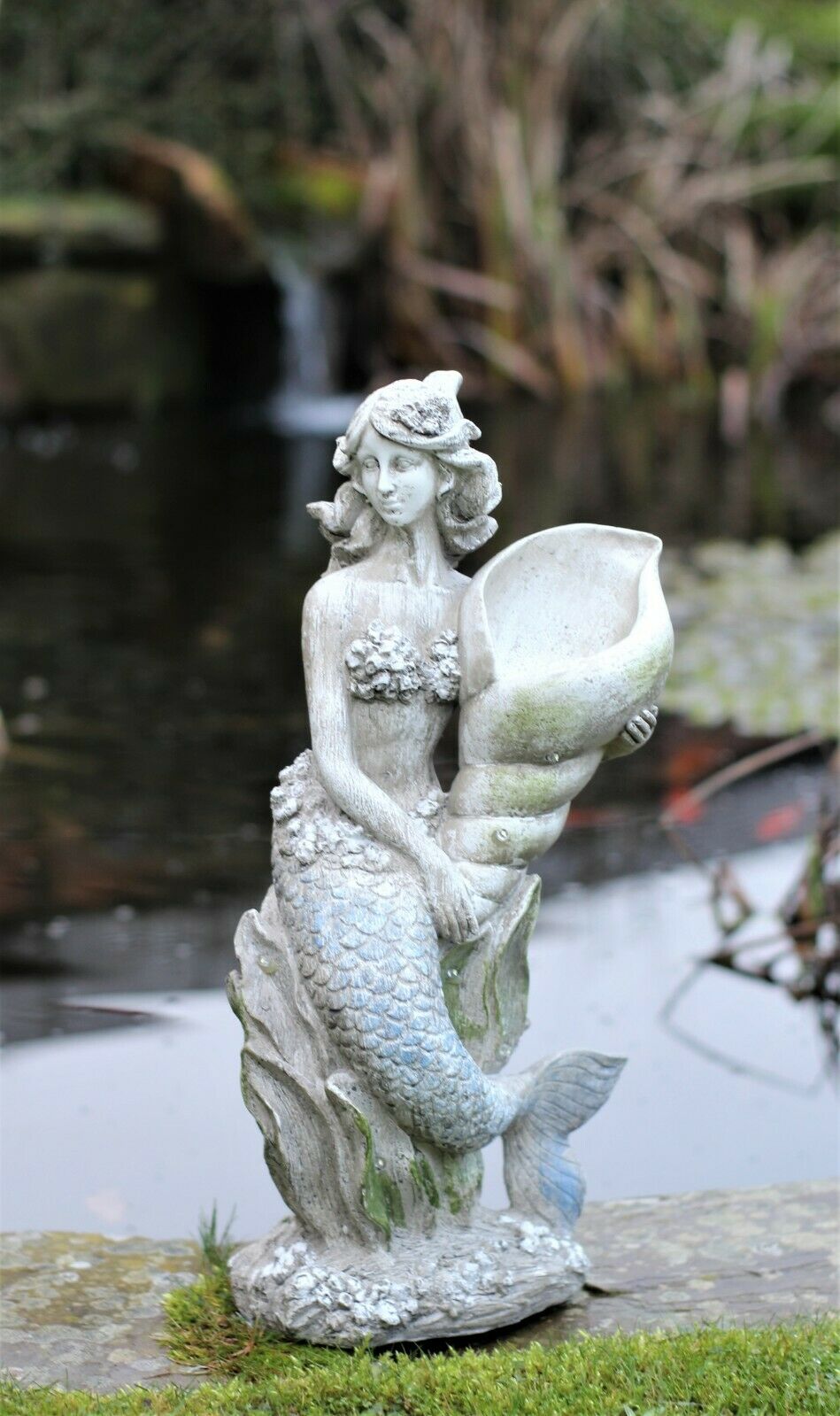 Solar Mermaid Figurine Garden Ornament