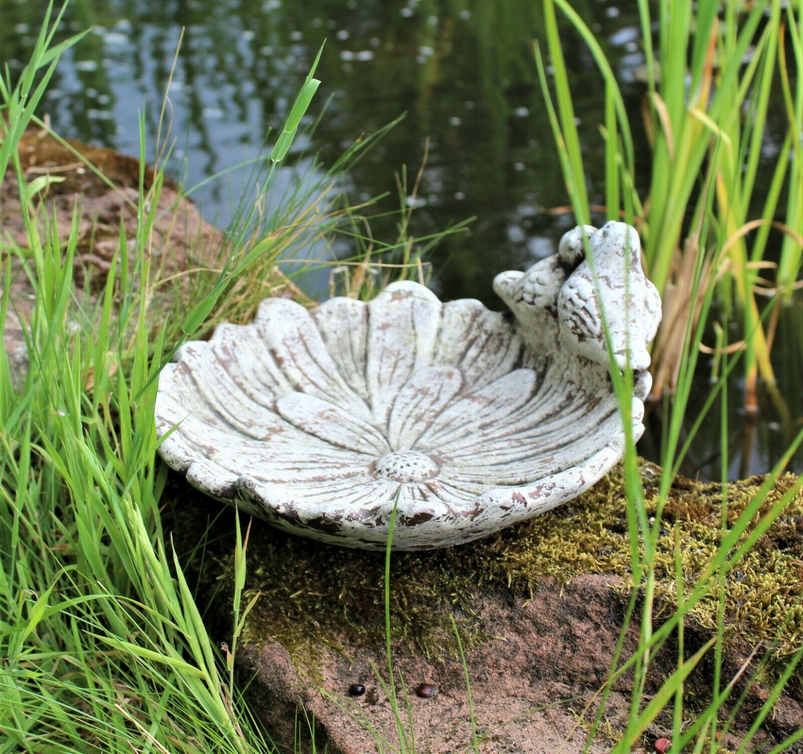 Outdoor Sunflower Bird Bath