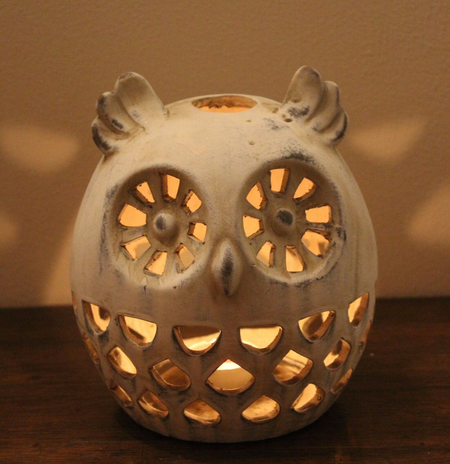 Owl Silhouette Tea light Holder