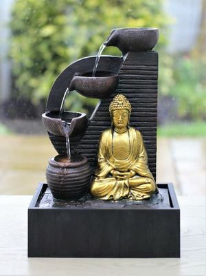 Buddha LED Freestanding Water Fountain