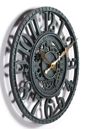 Cog Wheel Garden Wall Clock