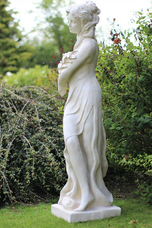 Standing White Lady Large Garden Ornament
