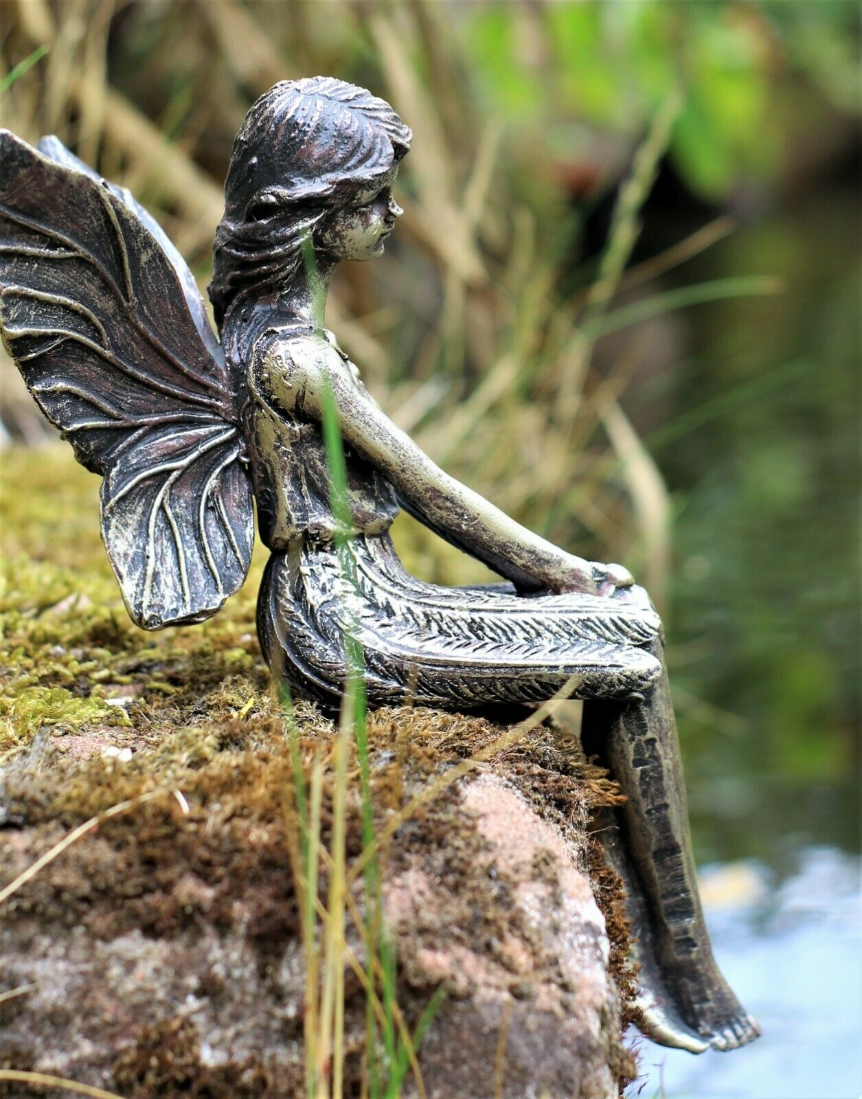 Bronze Garden Fairy Ornament