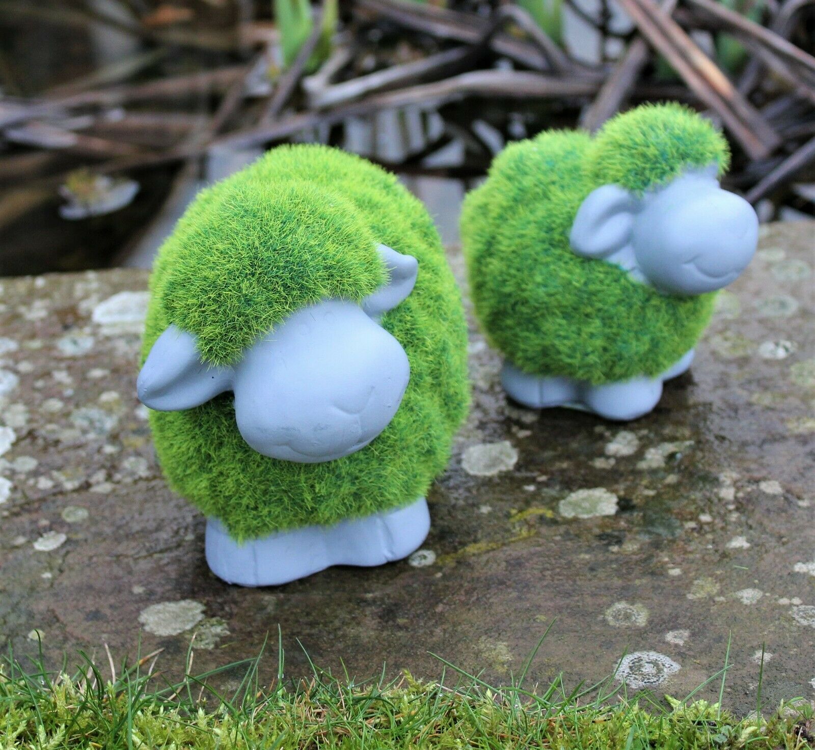 Grass Effect Sheep Pair Garden Ornaments