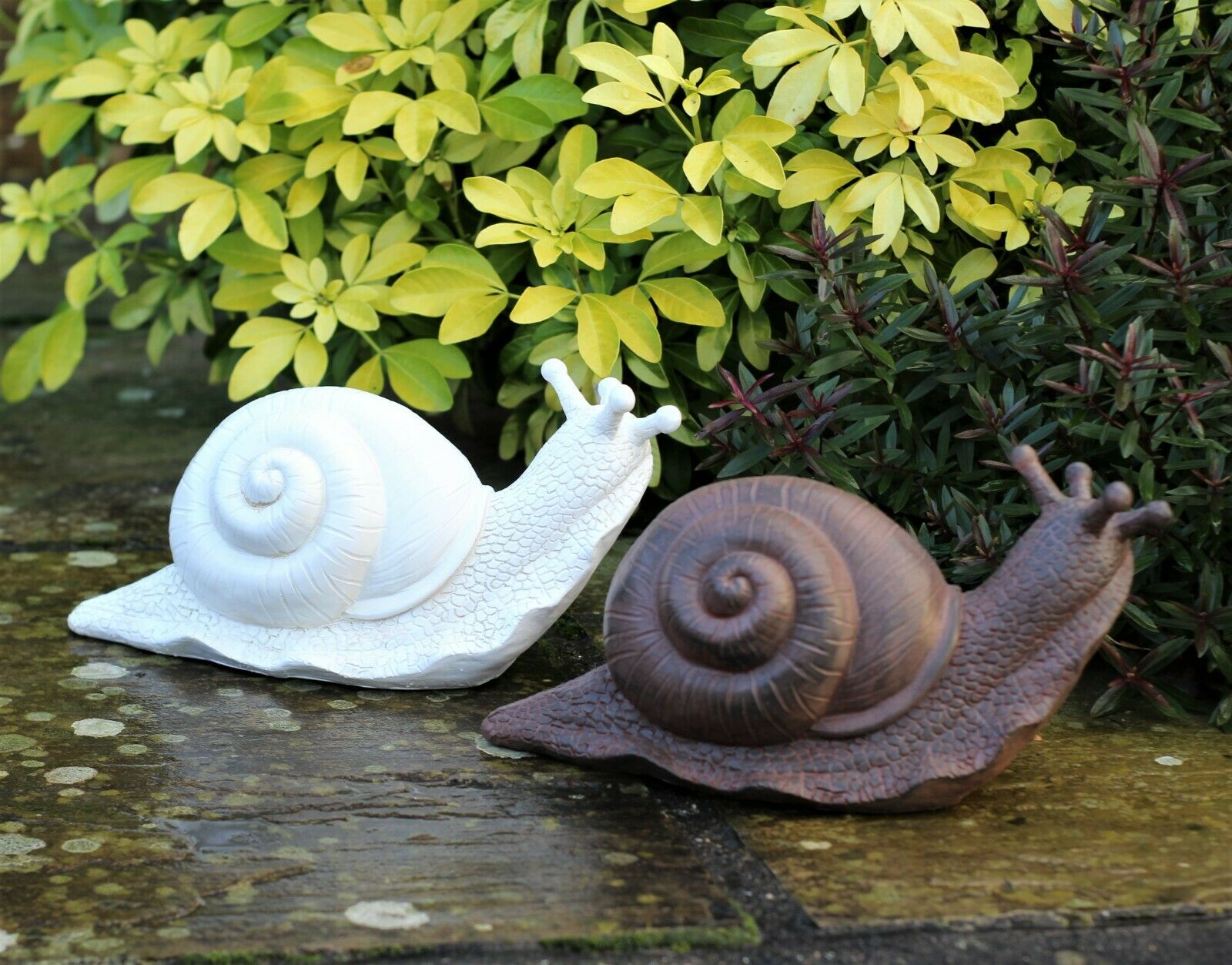 Rust Snail Garden Ornament