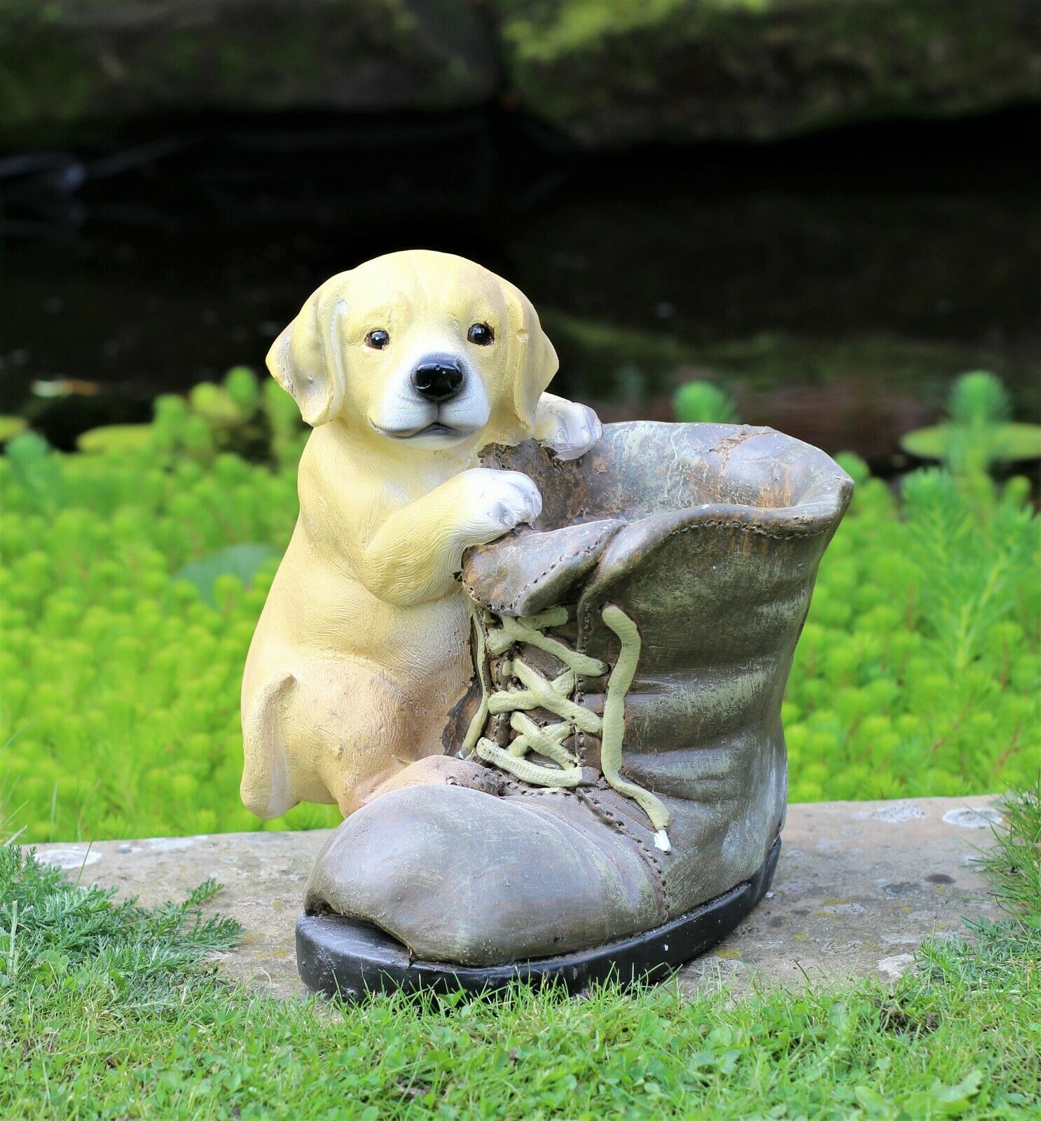 Puppy & Boot Pot Planter