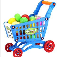 Children's Shopping Trolley Cart Play Set