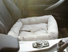 Grey Pet Car Seat Bed