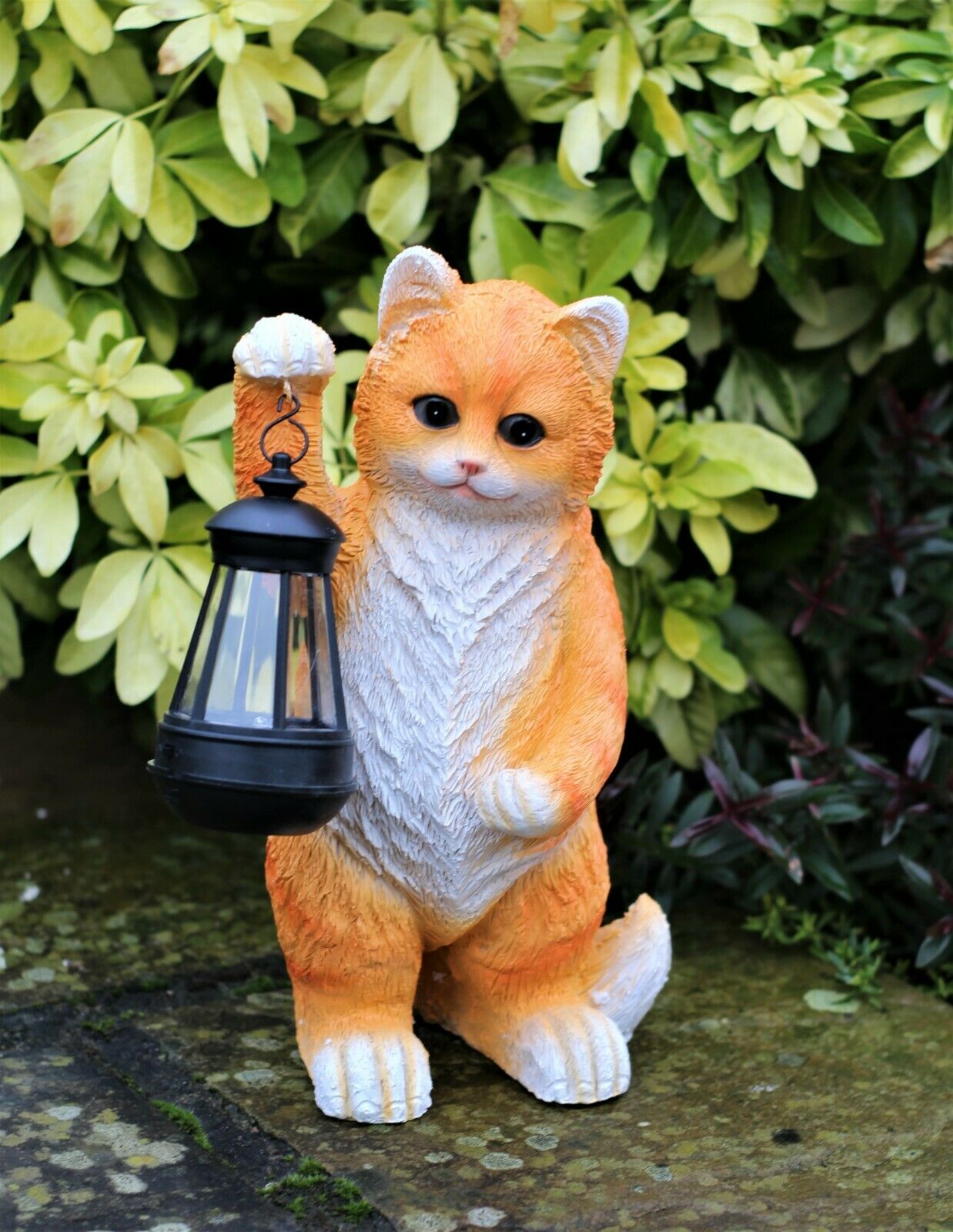 Solar Garden Pussy Cat with Lantern