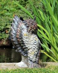 Garden Ornament Solar Owl with Lantern