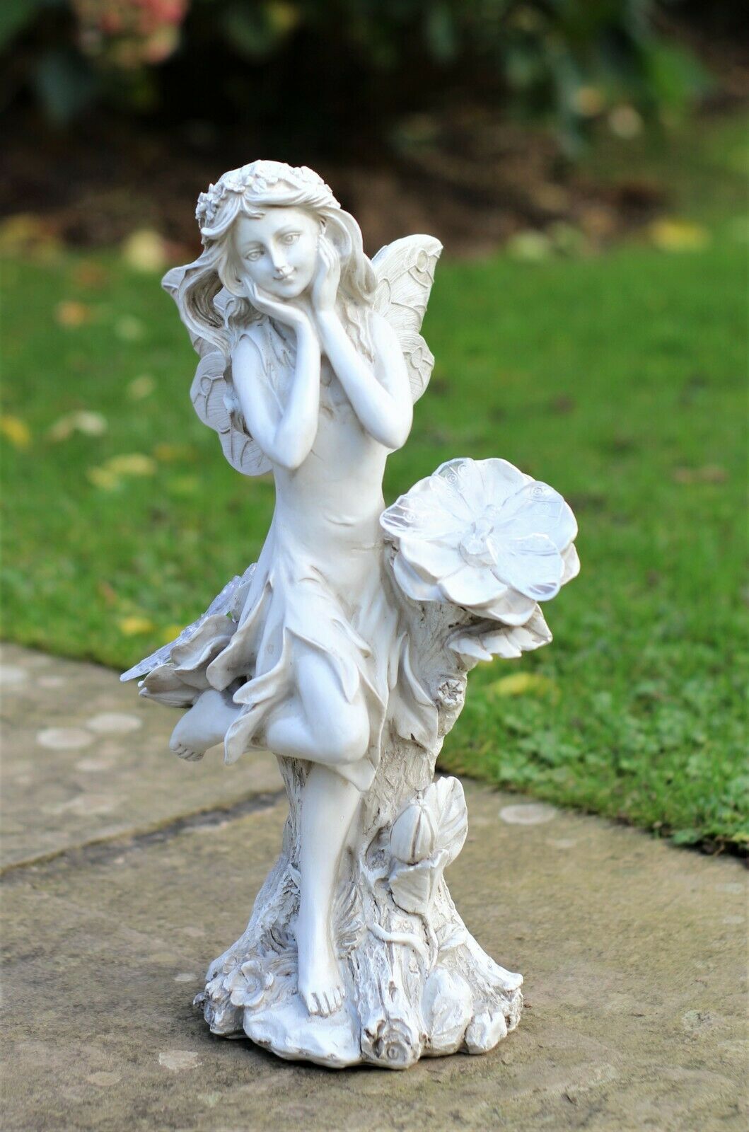 Solar Grey Fairy Garden Ornament