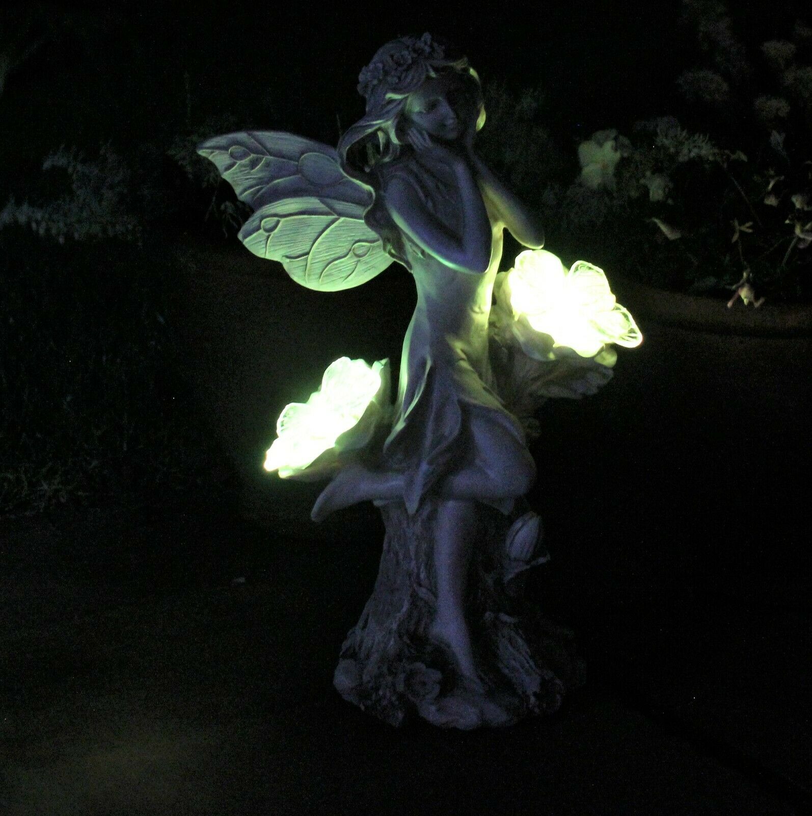 Solar Grey Fairy Garden Ornament