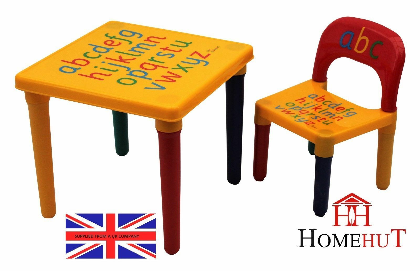 Table and Chair Set ABC Alphabet for Children – The Home Hut