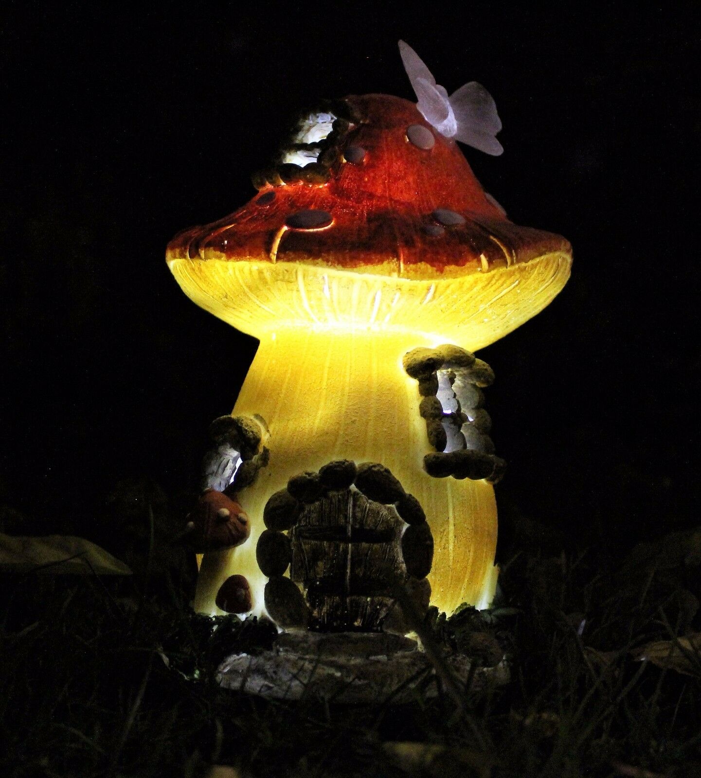 Solar Fairy Mushroom House