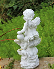 Solar Cherub Water Effect Garden Ornament