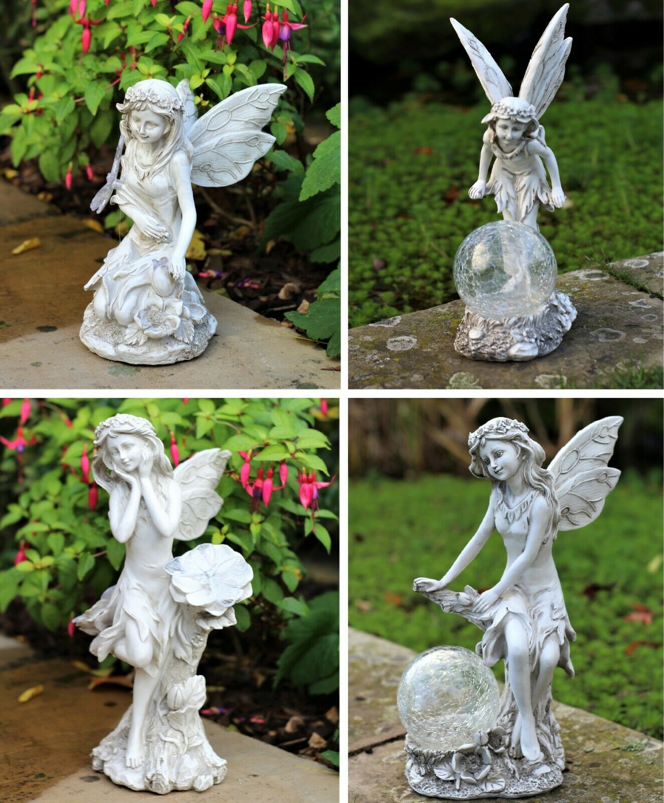 Garden Solar Ball Cherub