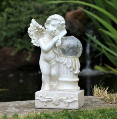 Garden Solar Ball Cherub