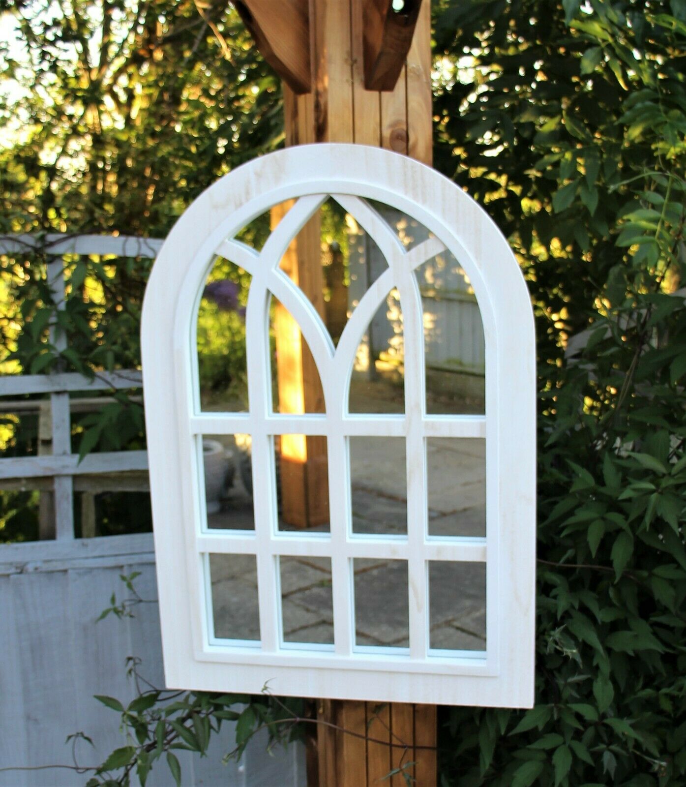 White Arch Mirror - Outdoor & Indoor