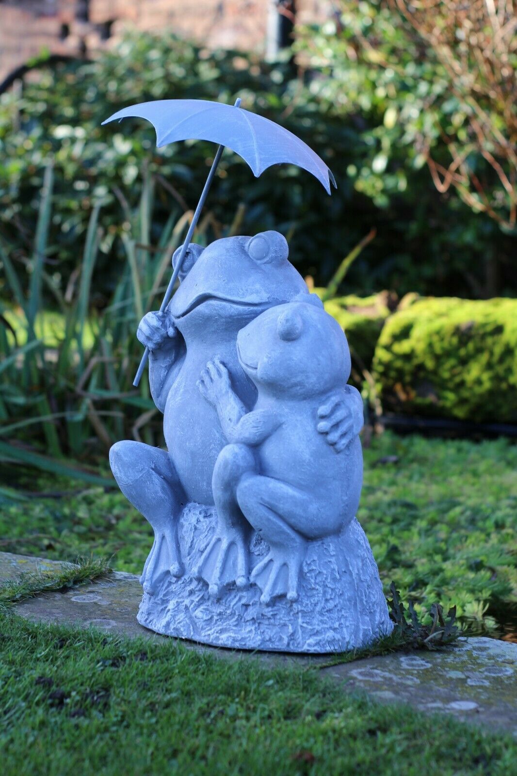 Pair of Grey Garden Frogs