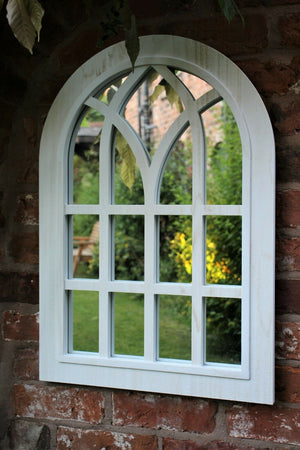 White Arch Mirror - Outdoor & Indoor