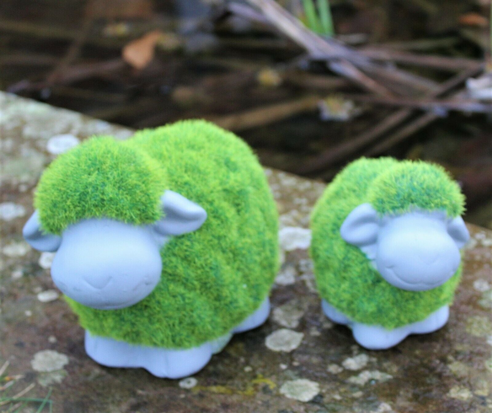 Grass Effect Sheep Pair Garden Ornaments