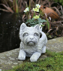 Westie Dog Pot Planter