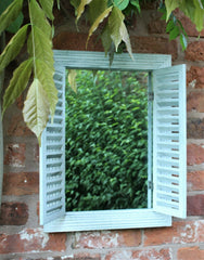 Grey Shutter Mirror - Indoor & Outdoor