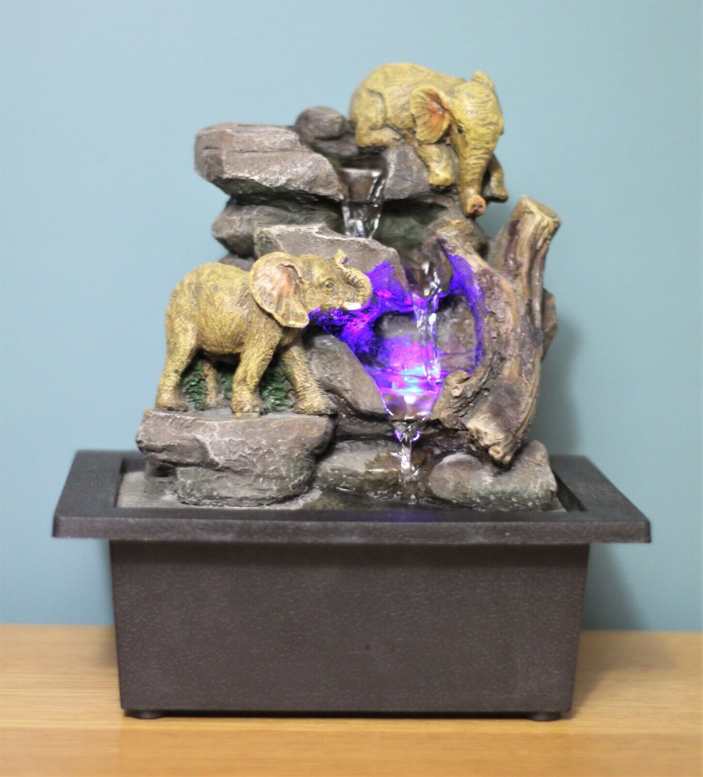 Elephant Colour Changing Freestanding Water Fountain