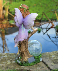 Solar Sitting Fairy Garden Ornament