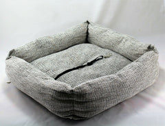 Grey Pet Car Seat Bed