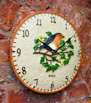 Robin Design Garden Wall Clock