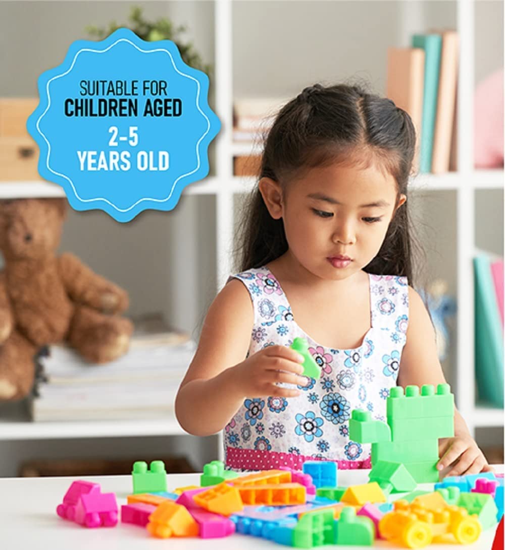 Indoor & Outdoor Kids 5-in-1 Build & Play Activity Table Set