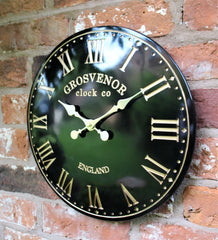 Black Indoor & Outdoor Hand Painted Wall Clock