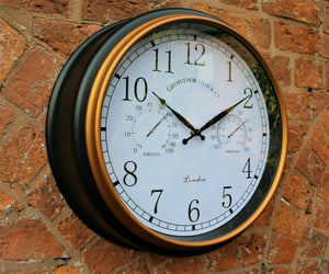 Copy of Black Gold Outdoor Wall Clock