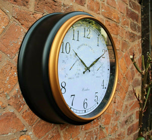 Copy of Black Gold Outdoor Wall Clock