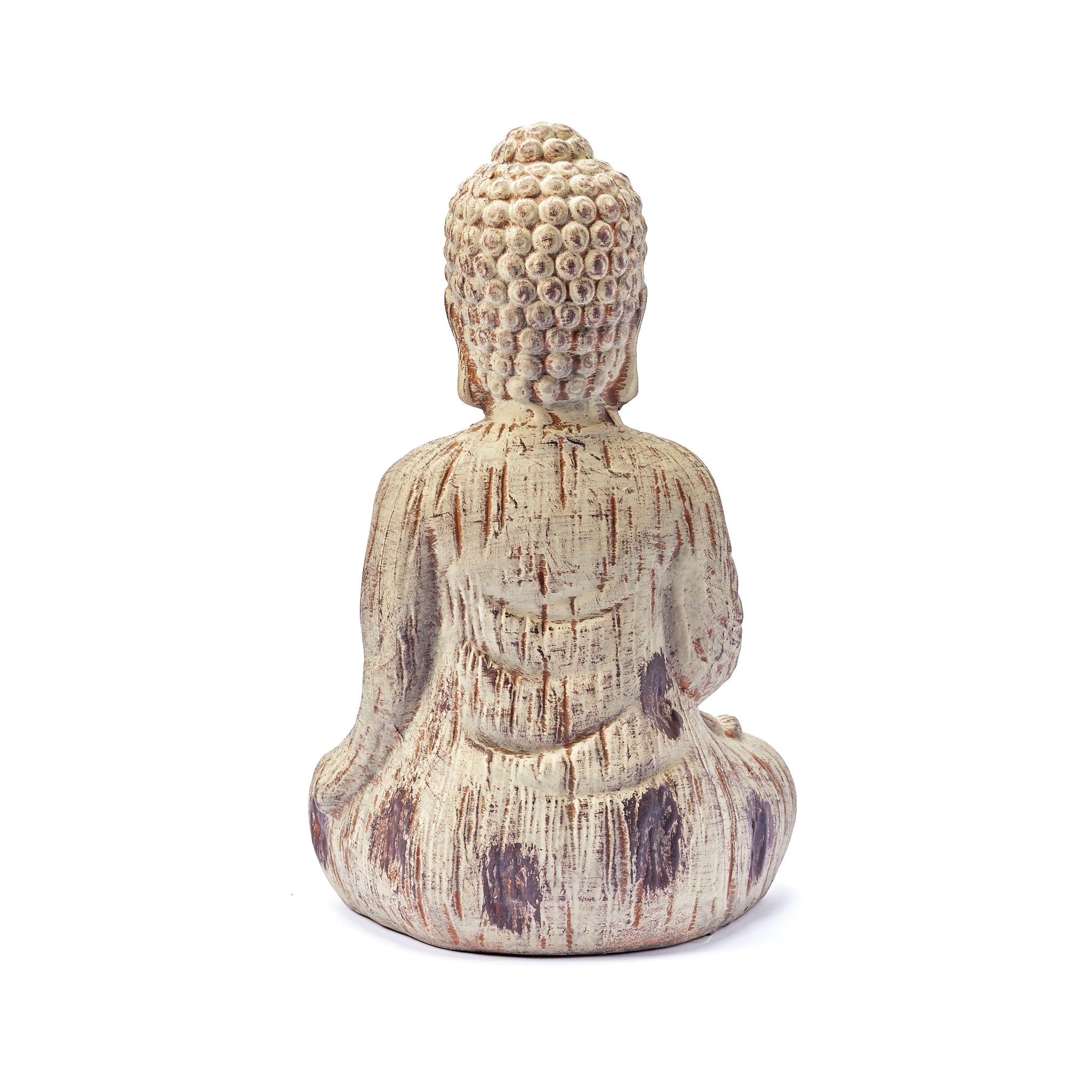 Drift Wood Effect Sitting Buddha Ornament