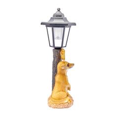 Solar Garden Meerkat Welcome Sign with Lantern