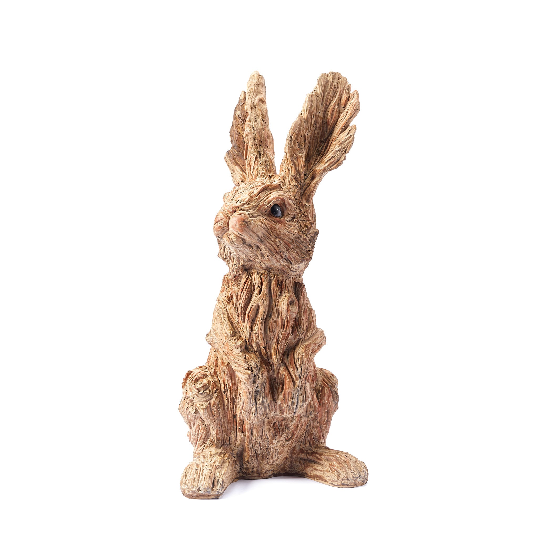 Outdoor / Indoor Garden Rabbit Hare Sculpture Wood effect Ornament