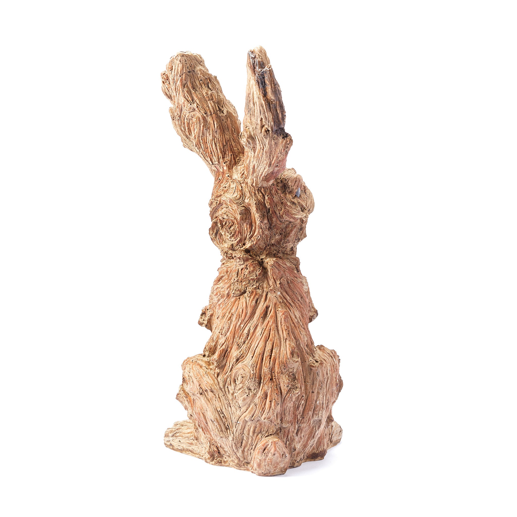 Outdoor / Indoor Garden Rabbit Hare Sculpture Wood effect Ornament