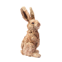 Outdoor / Indoor Garden Rabbit Hare Sculpture Wood effect Ornament