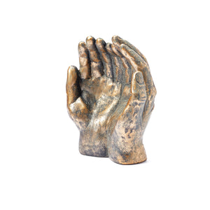 Wall Mounted Giving Hands - Bronze  Style