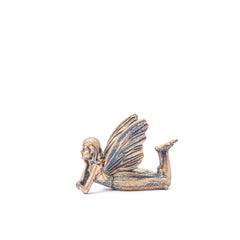 Lying Fairy Sculpture - Bronze Effect