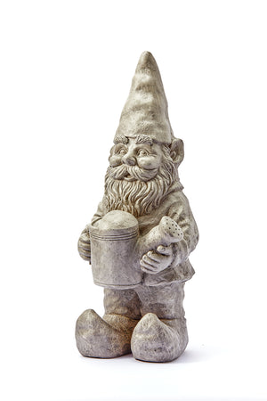 Stone Effect Pair of Garden Gnomes