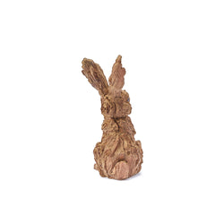 Wild Hare Garden Ornament - Wood Effect